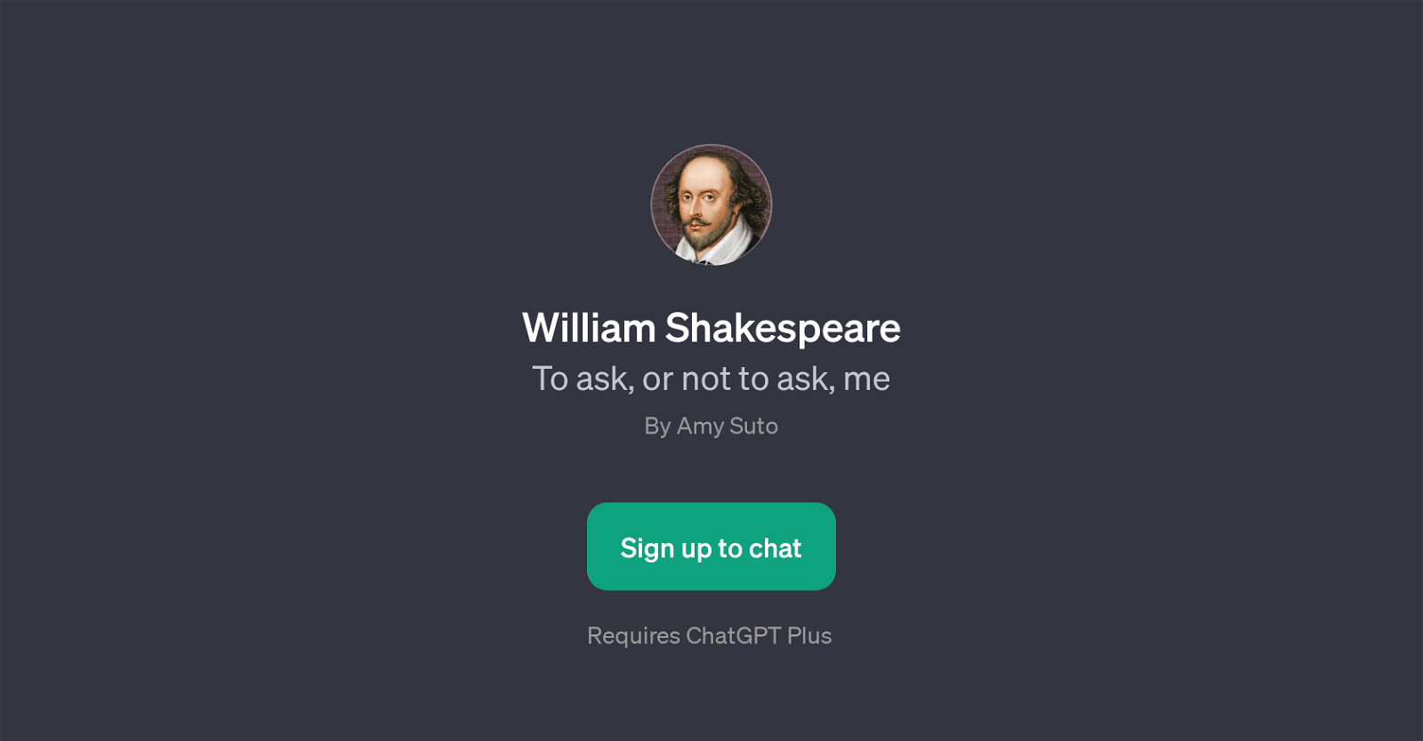 William Shakespeare GPT website