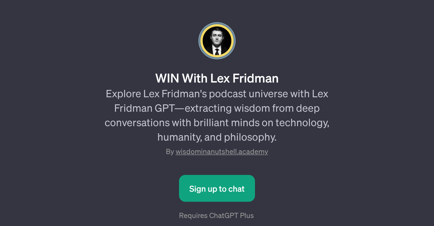 WIN With Lex Fridman website