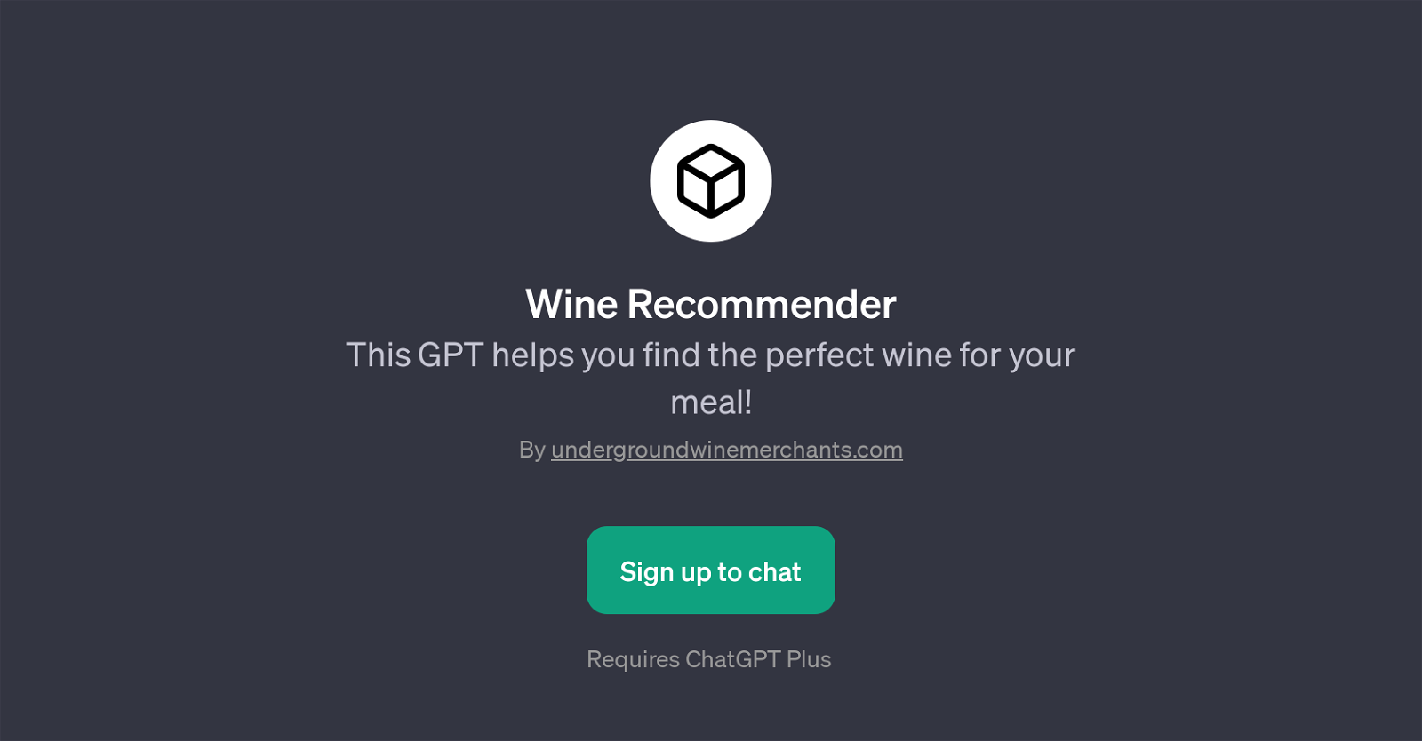 Wine Recommender website