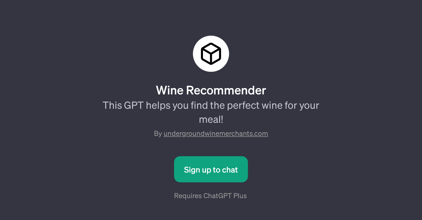Wine Recommender website