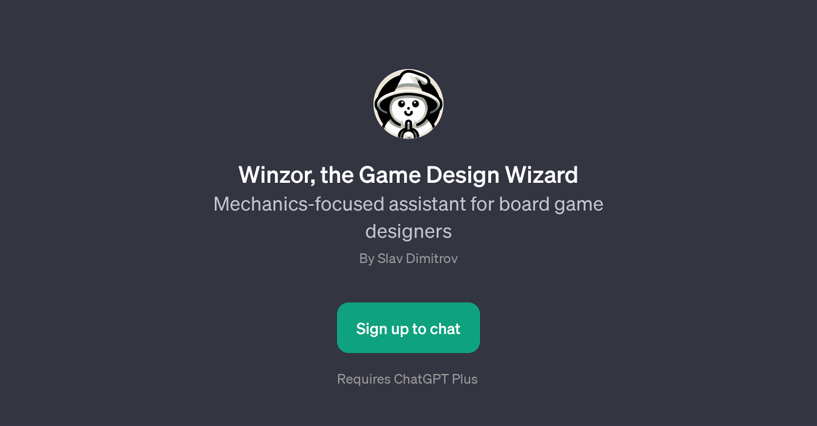 Winzor, the Game Design Wizard website