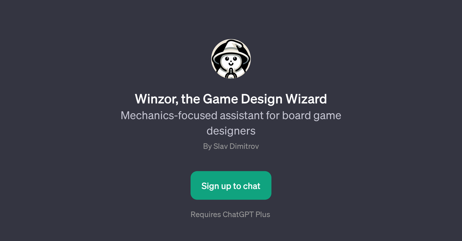 Winzor, the Game Design Wizard website