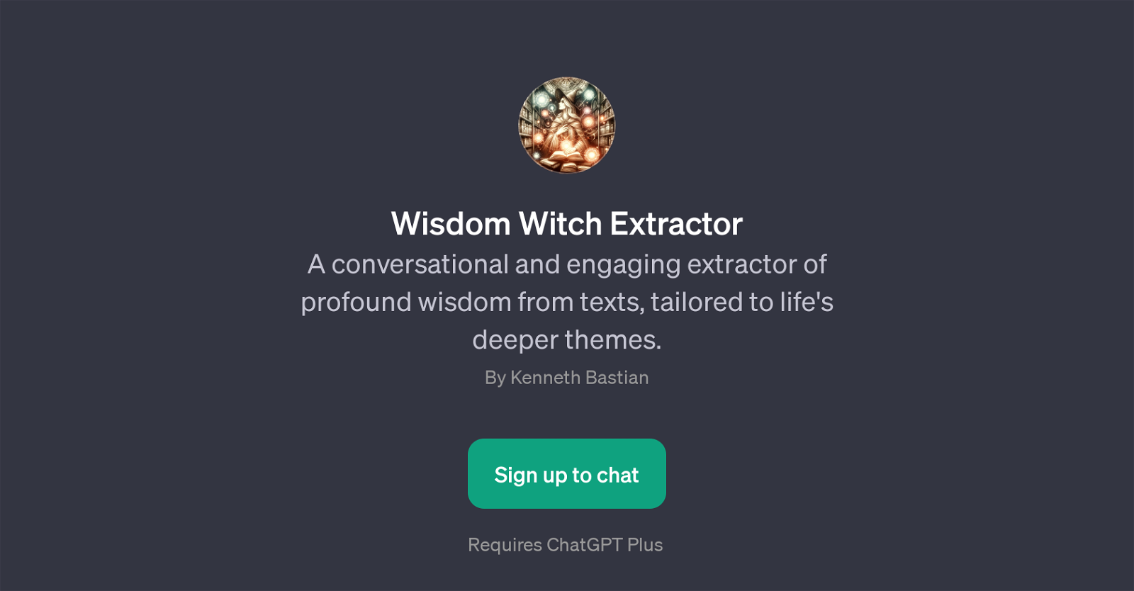 Wisdom Witch Extractor website