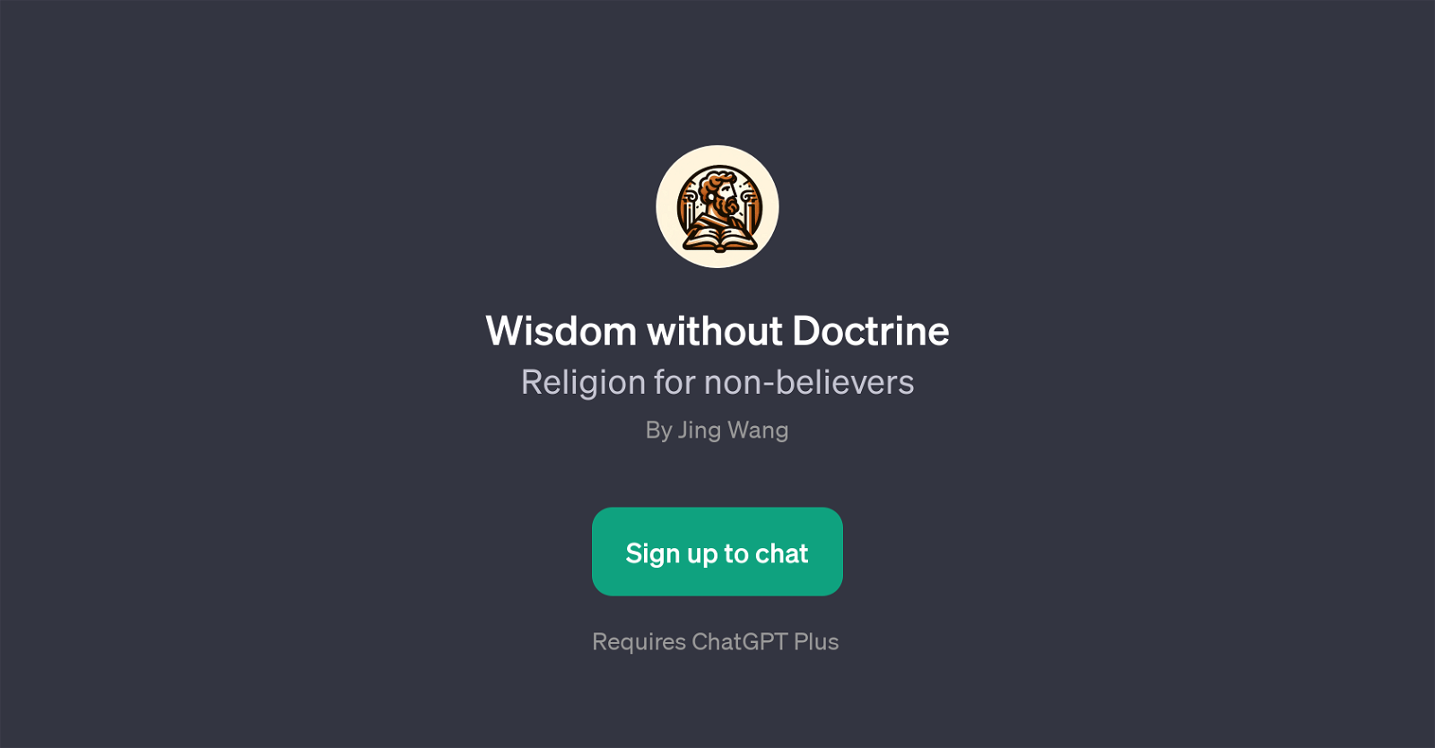 Wisdom without Doctrine website