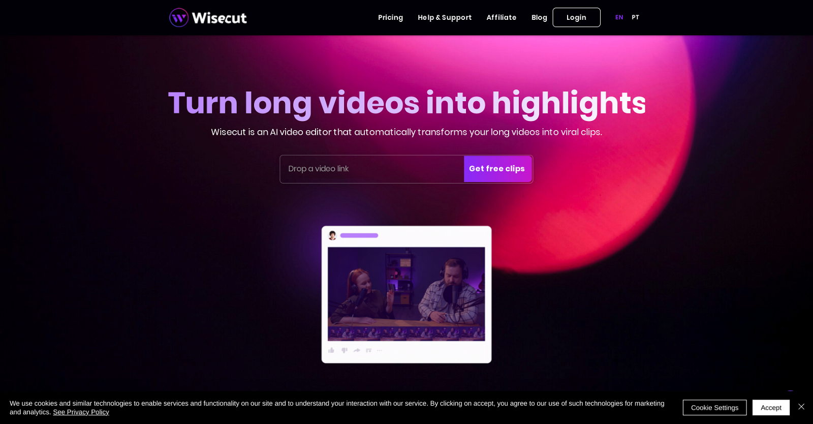 Wisecut website