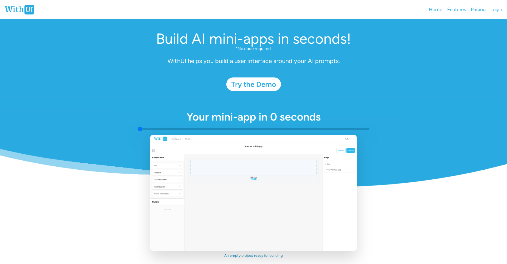 WithUI website