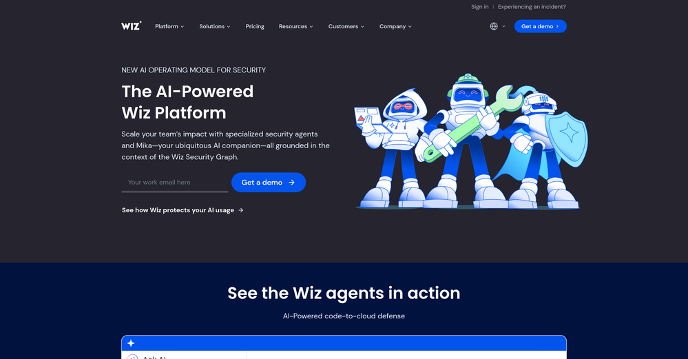 Wiz AI website