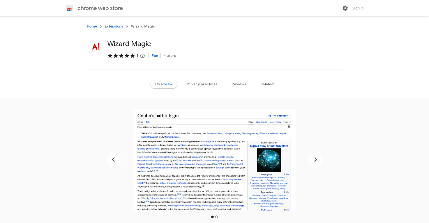 Wizard Magic website
