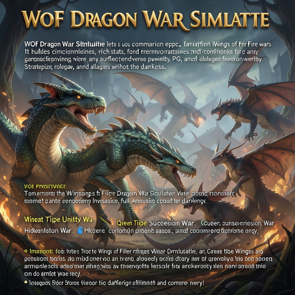 WOF Dragon War Simulator website
