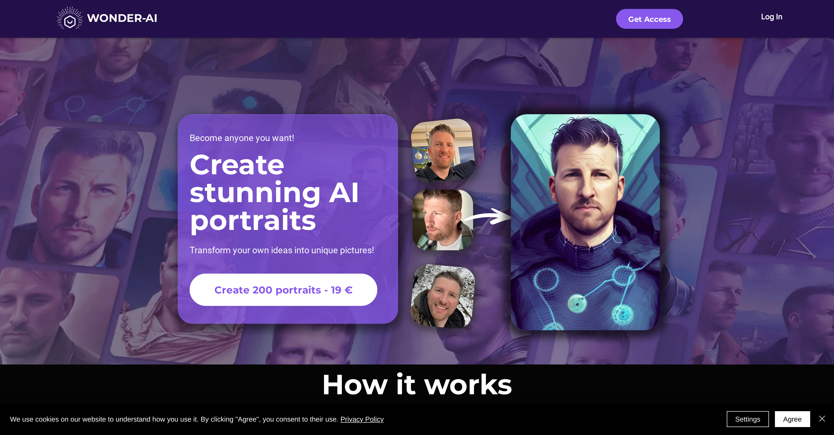 Wonder AI website