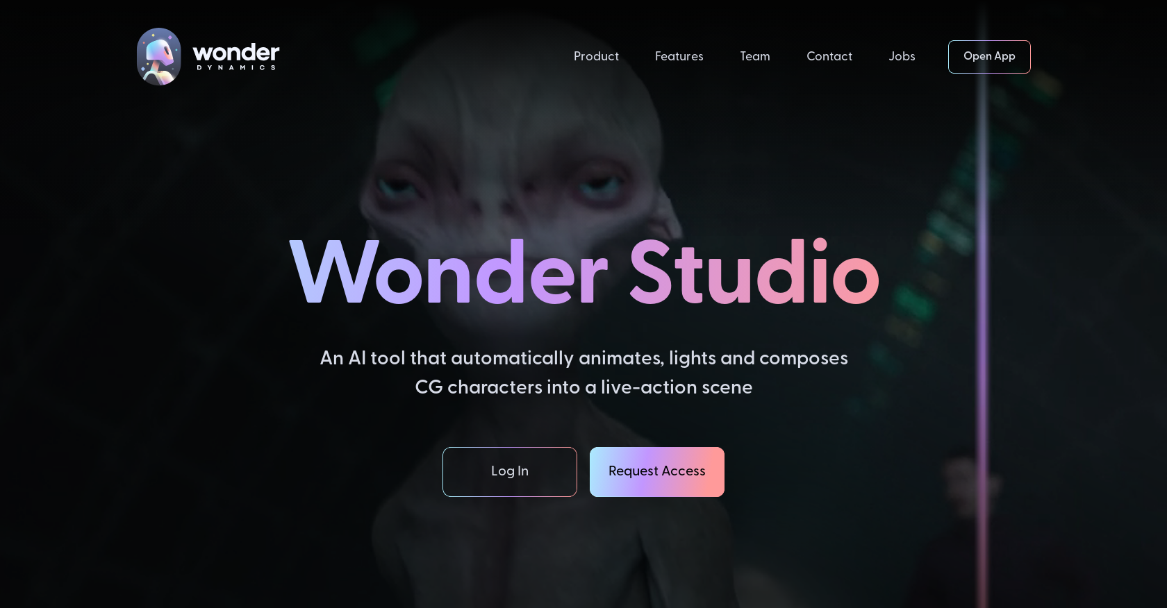 Wonder Dynamics website