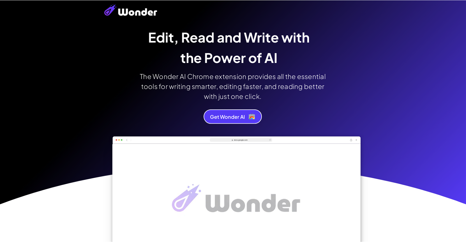 WonderAI website
