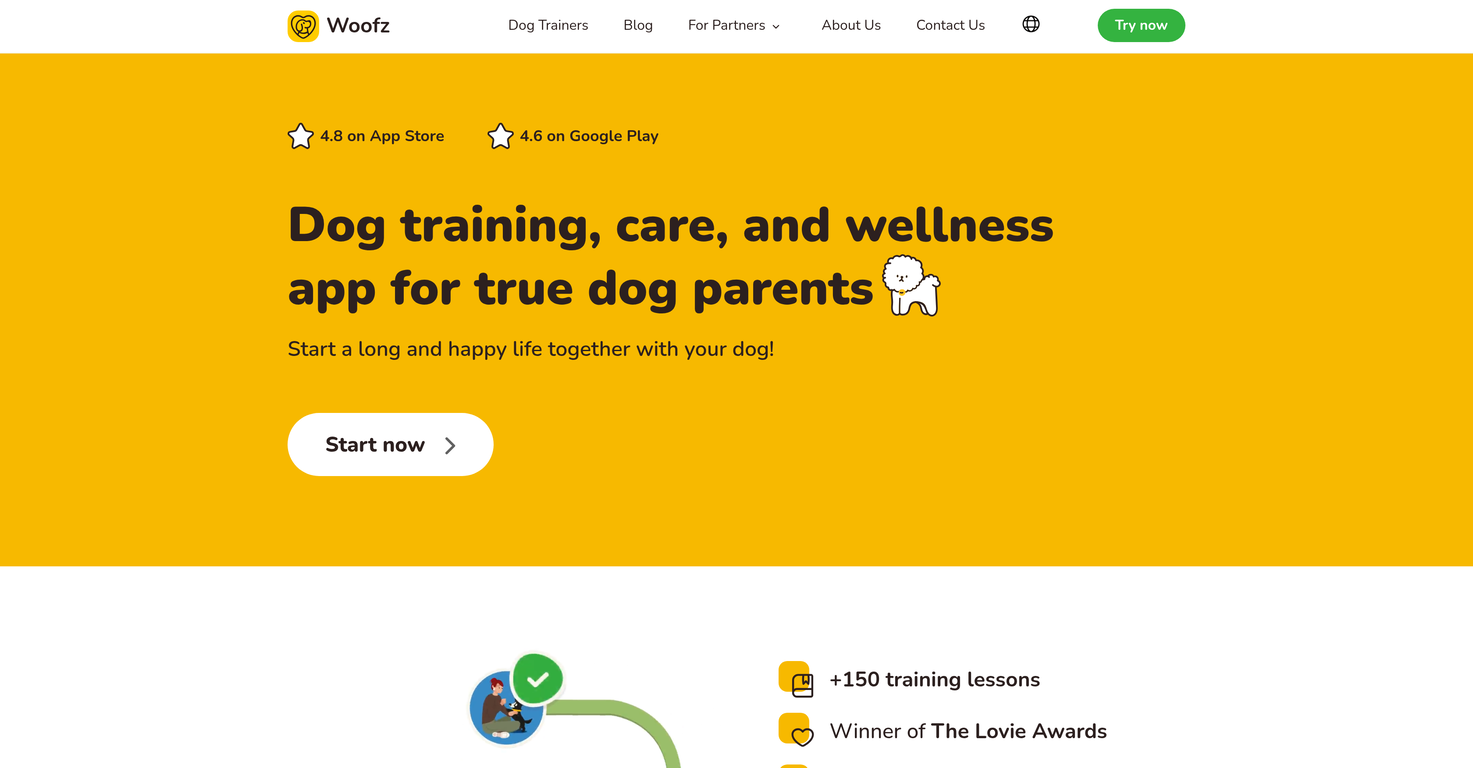 Woofz website