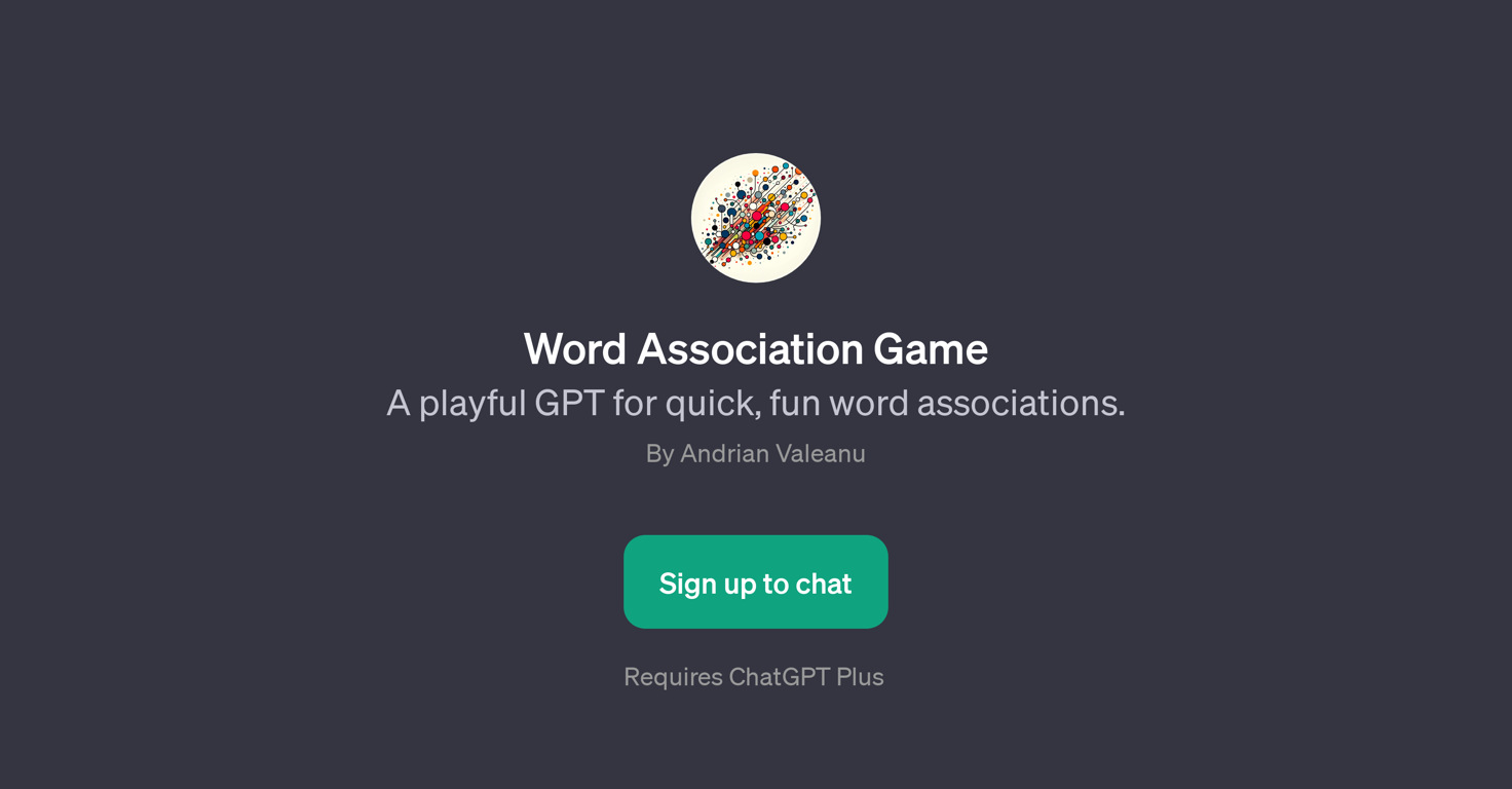Word Association Game website