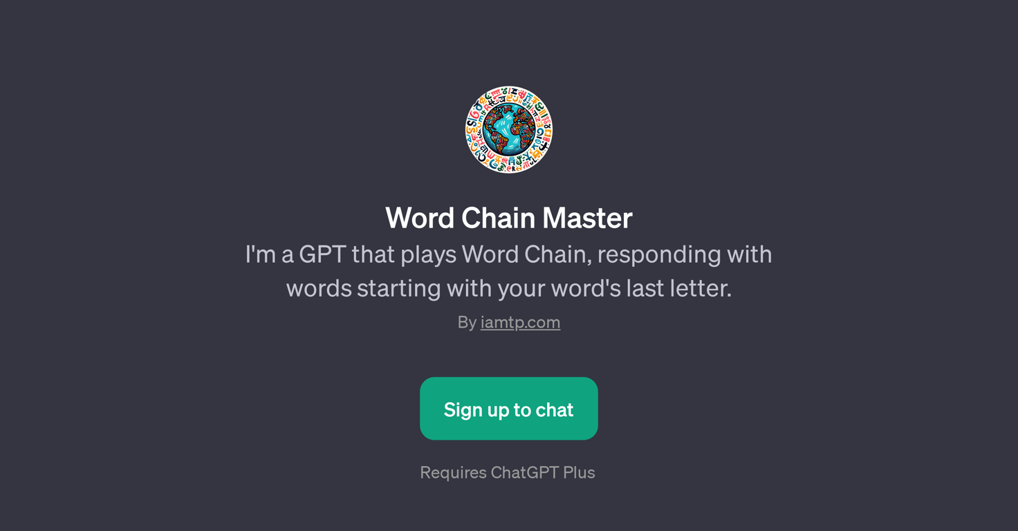 Word Chain Master website