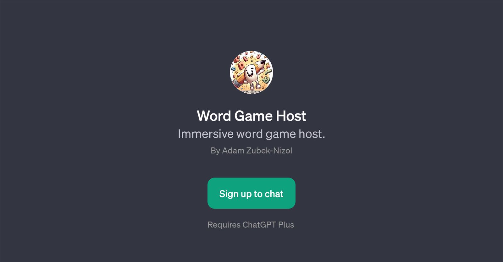 Word Game Host website