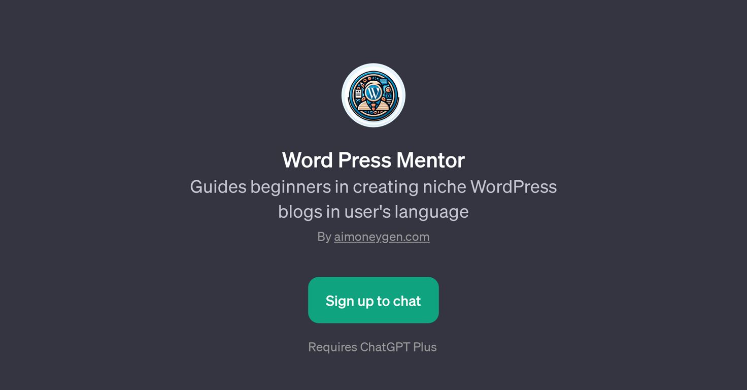 Word Press Mentor website