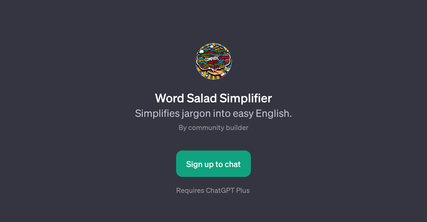 Word Salad Simplifier website