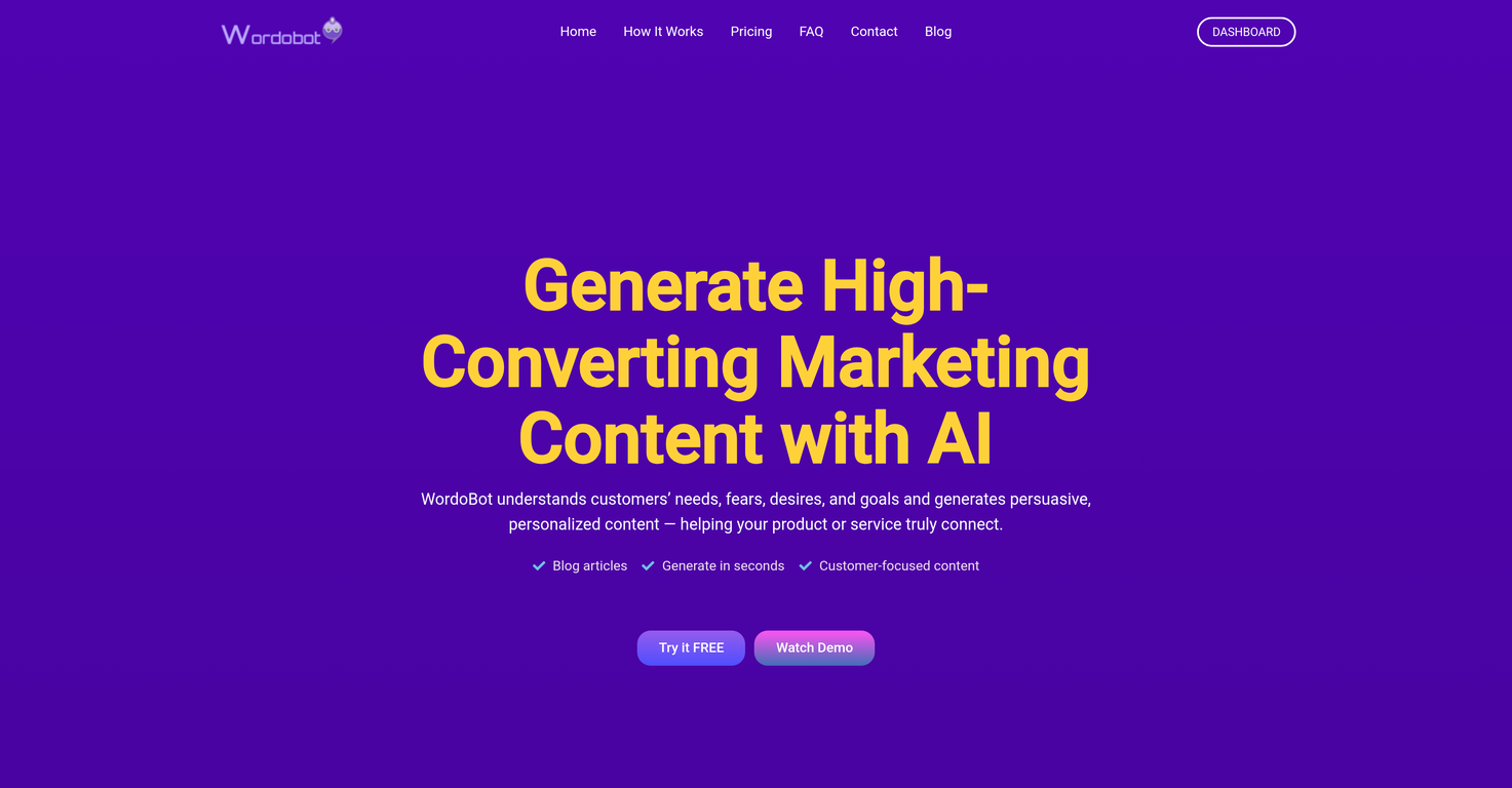 Wordobot website