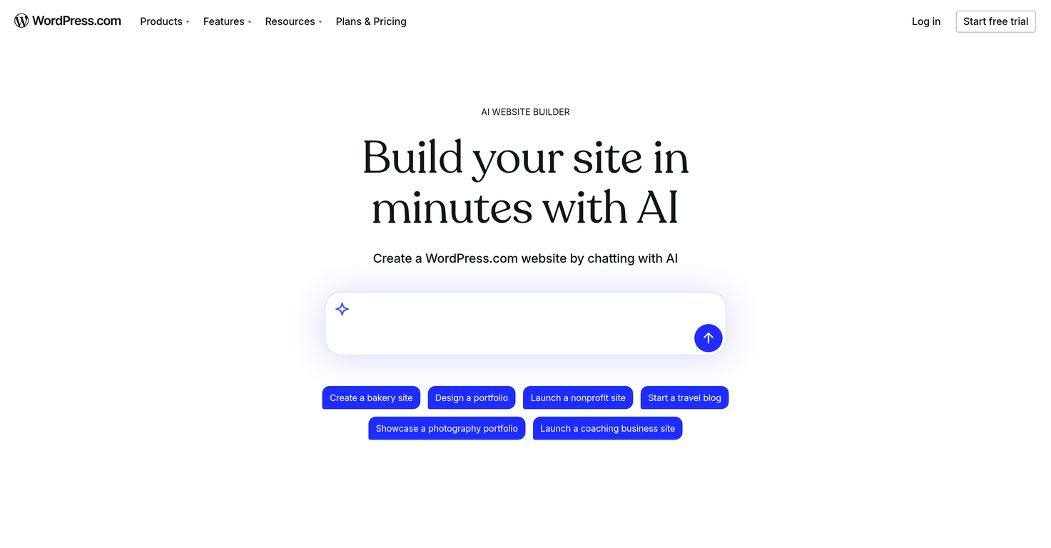 WordPress AI Website Builder website