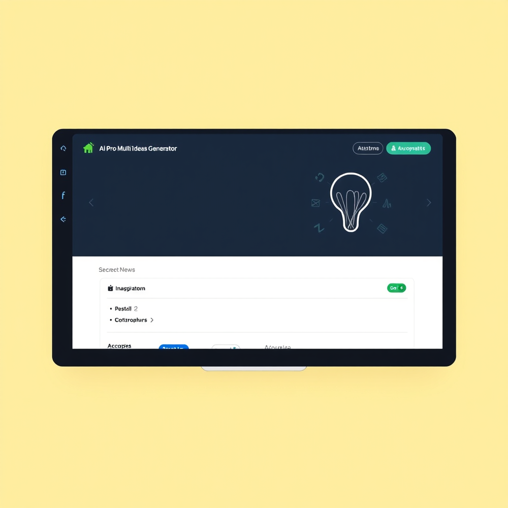 Ai Pro Multi Ideas Generator website