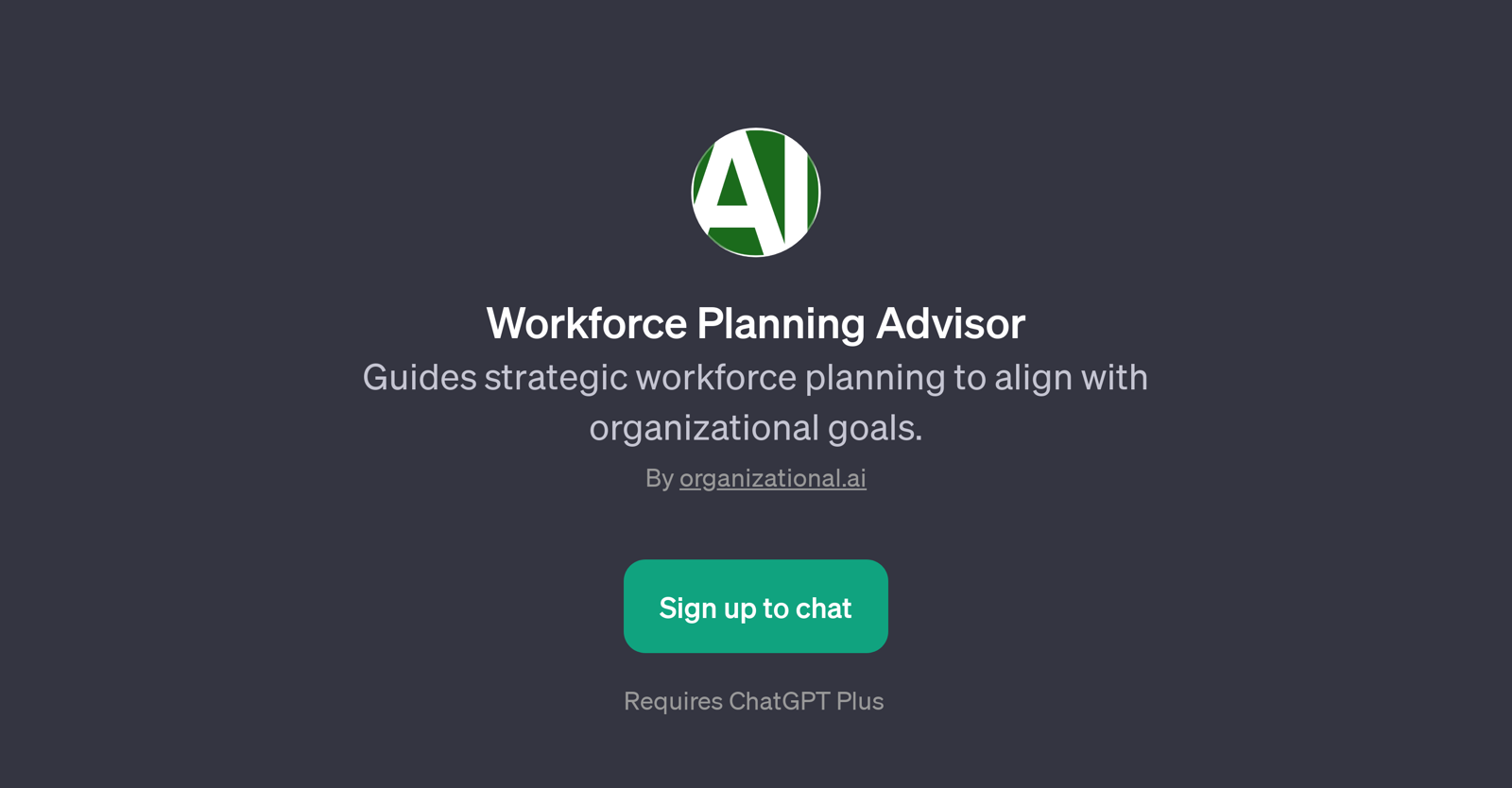 Workforce Planning Advisor website