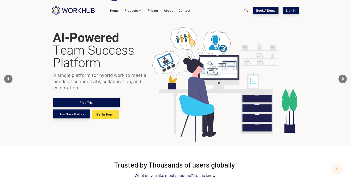 WorkHub website