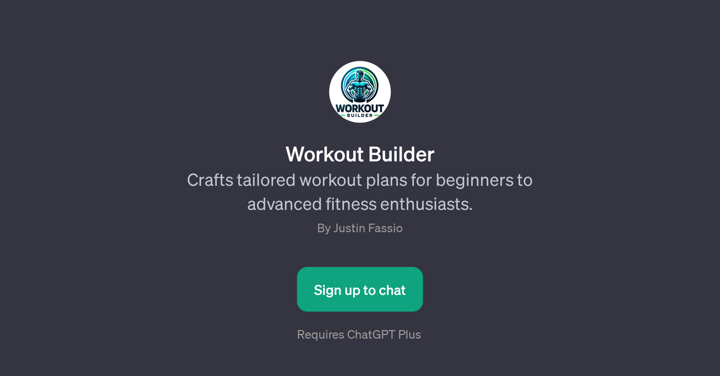 Workout Builder website