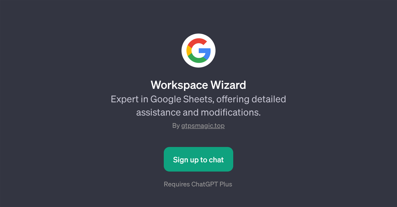 Workspace Wizard website