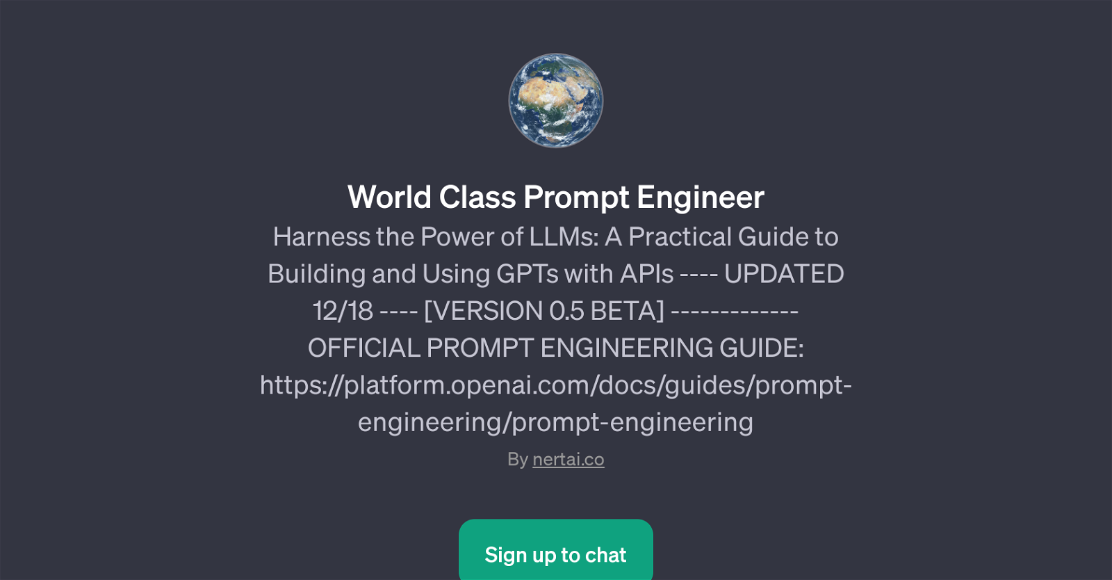 World Class Prompt Engineer website