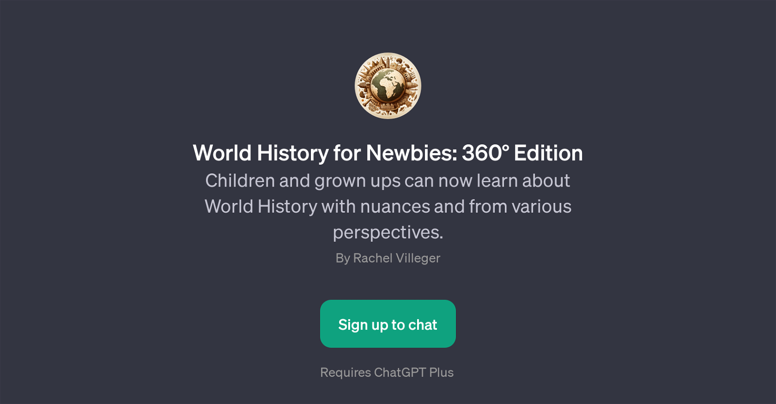 World History for Newbies: 360 Edition website