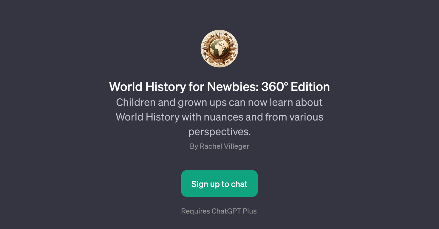 World History for Newbies: 360 Edition website
