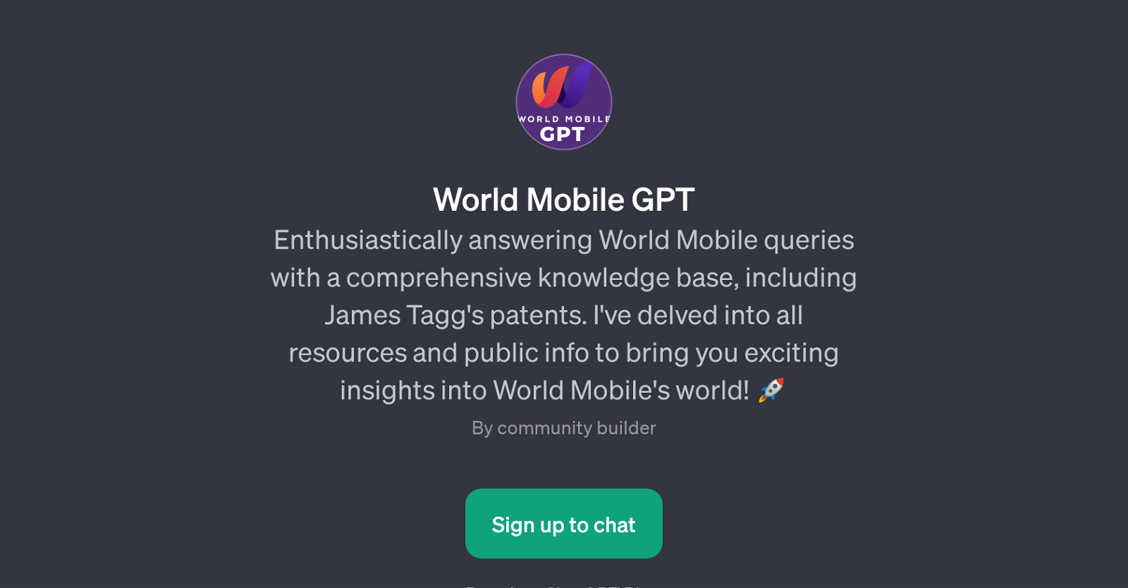 World Mobile GPT website