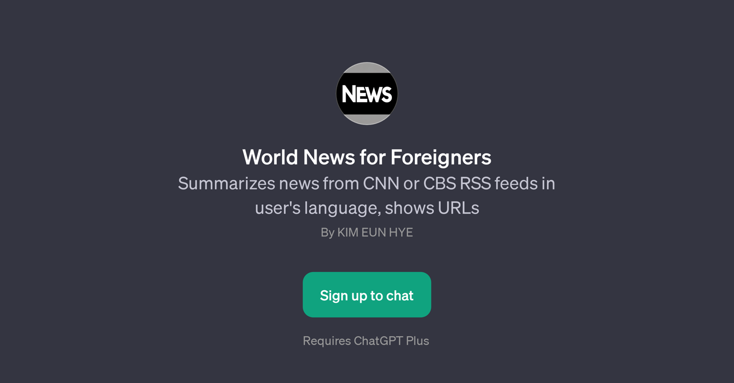 World News for Foreigners website