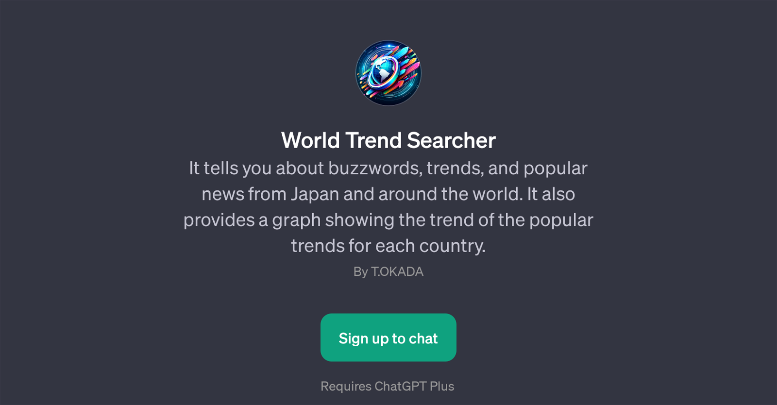 World Trend Searcher website