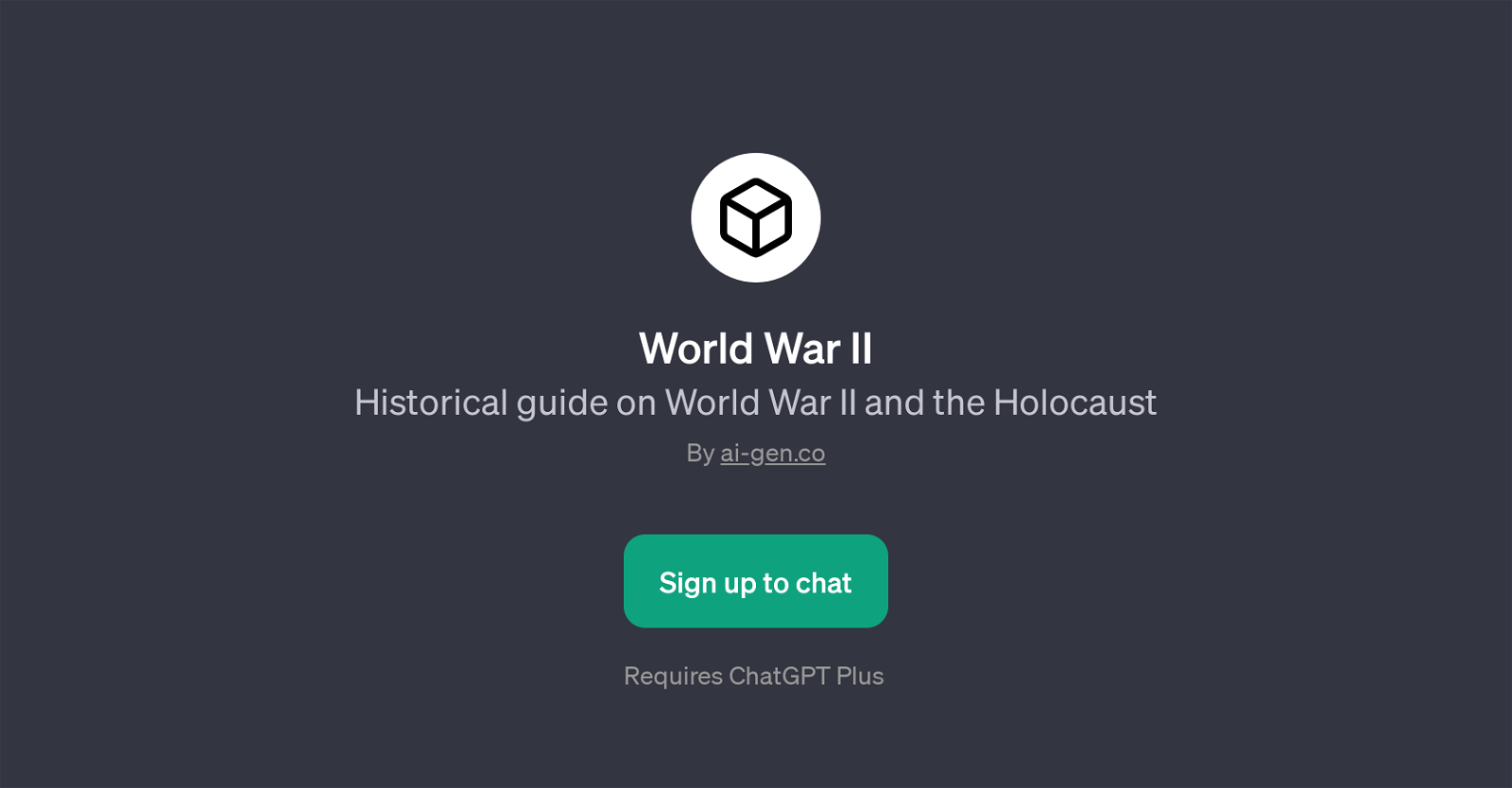 World War II website