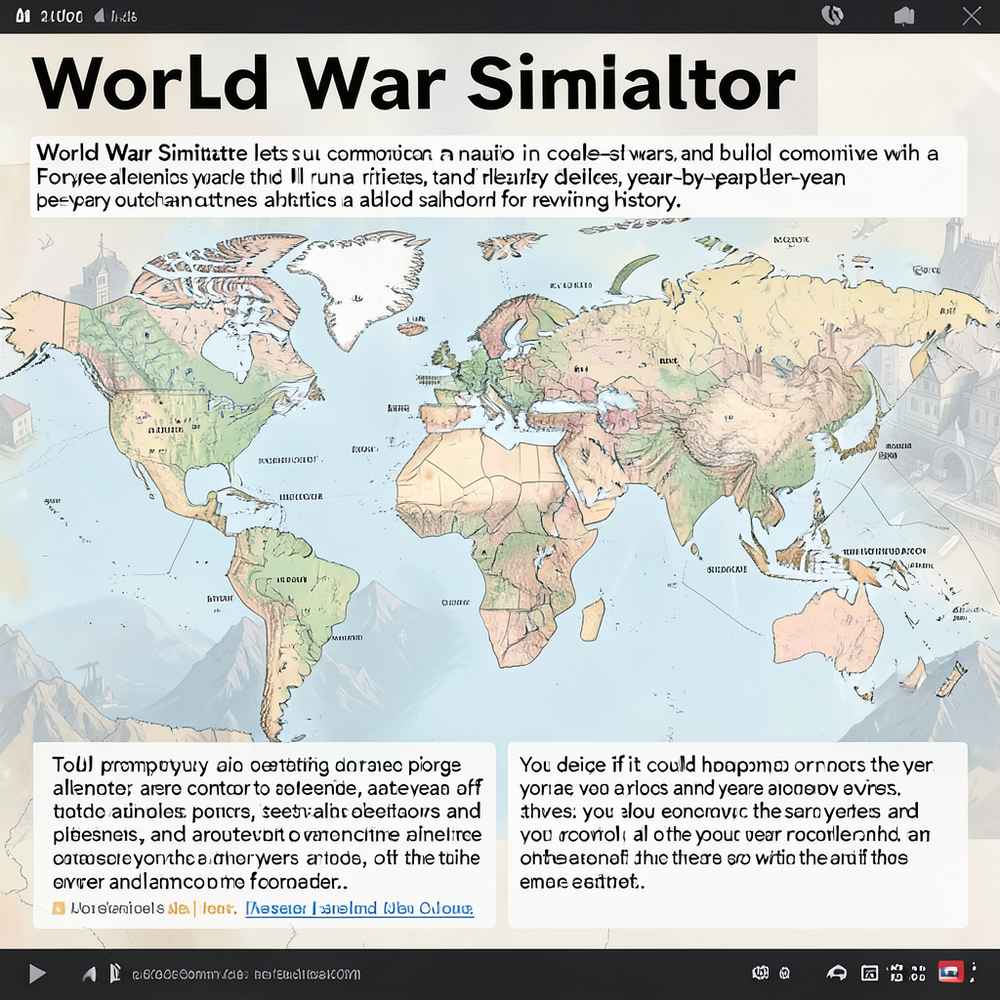 world war simulator website