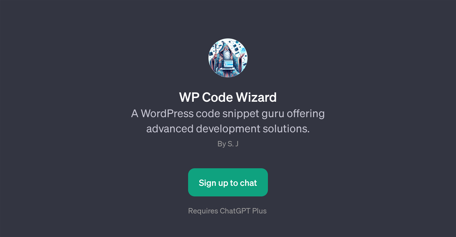 WP Code Wizard website