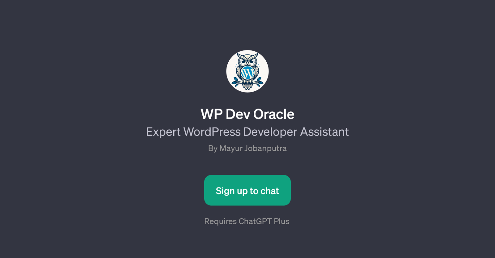 WP Dev Oracle website