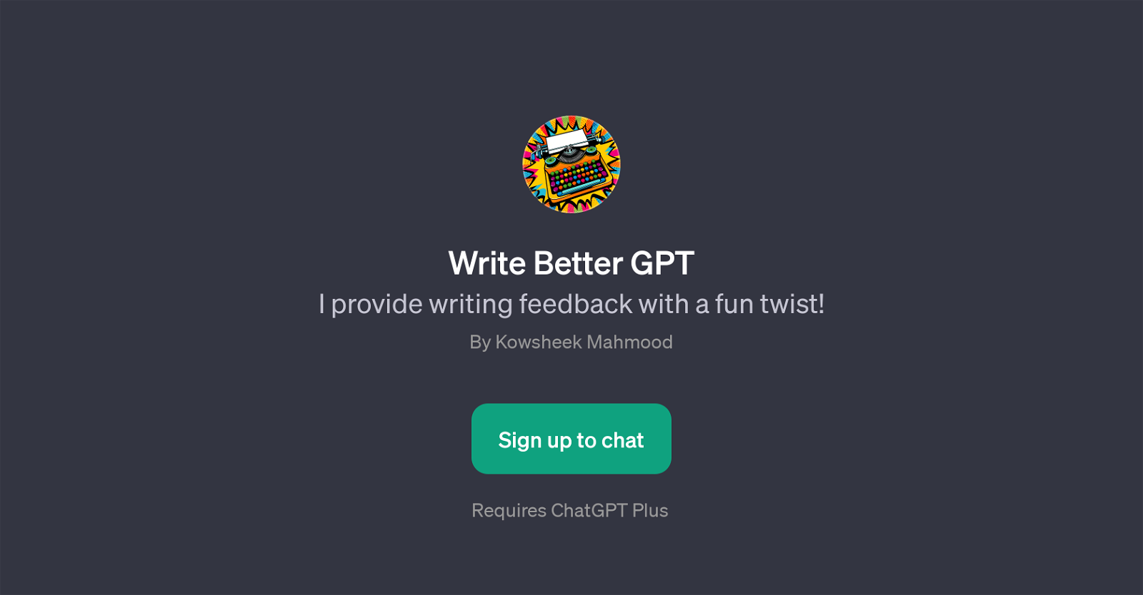 Write Better GPT website