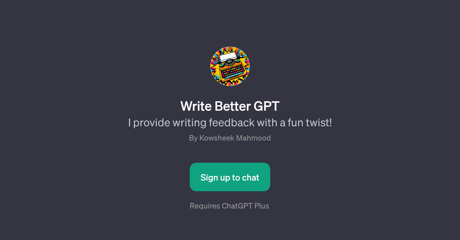 Write Better GPT website