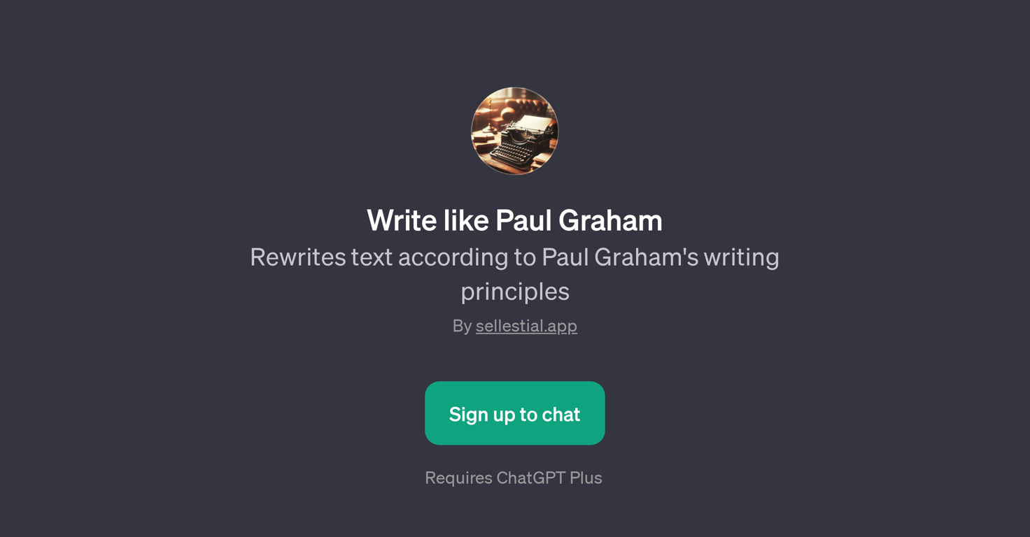 Write like Paul Graham website
