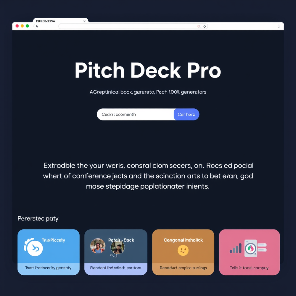 Pitch Deck Pro website