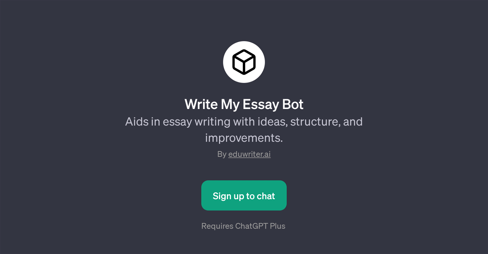 Write My Essay Bot website