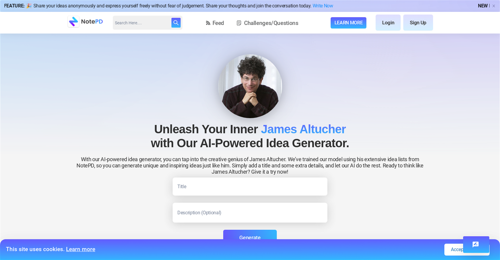 Write with James website