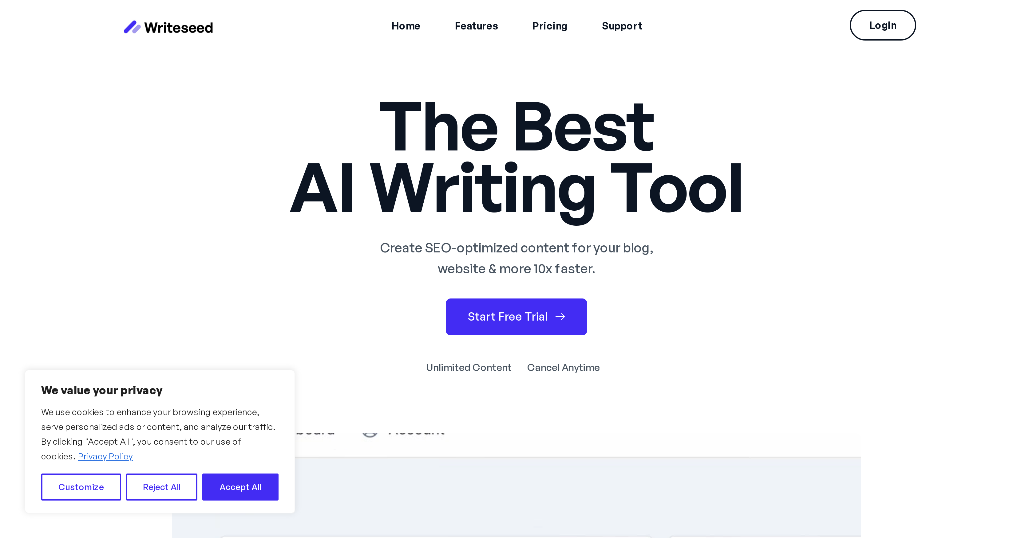 Writeseed website