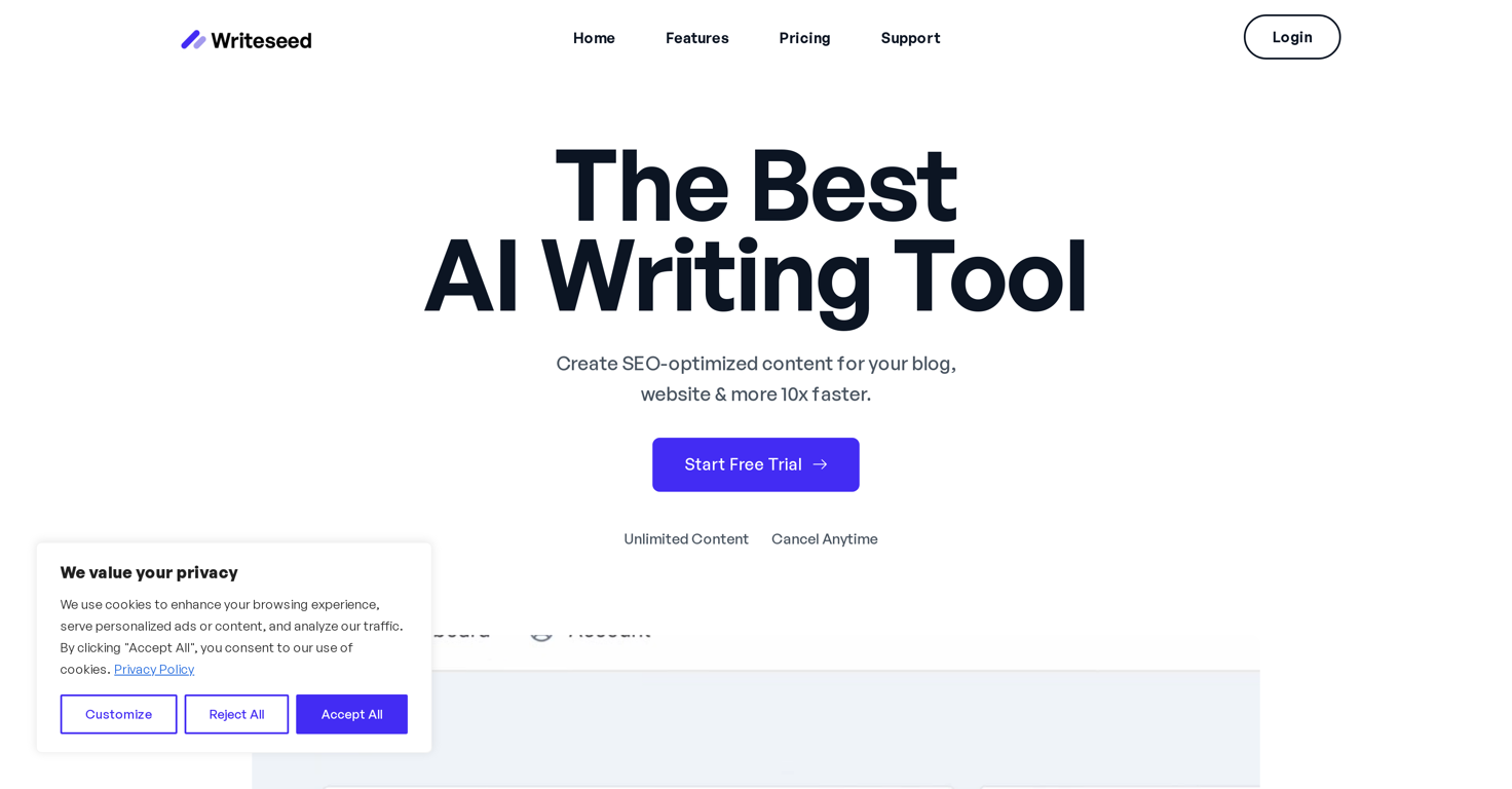 Writeseed website