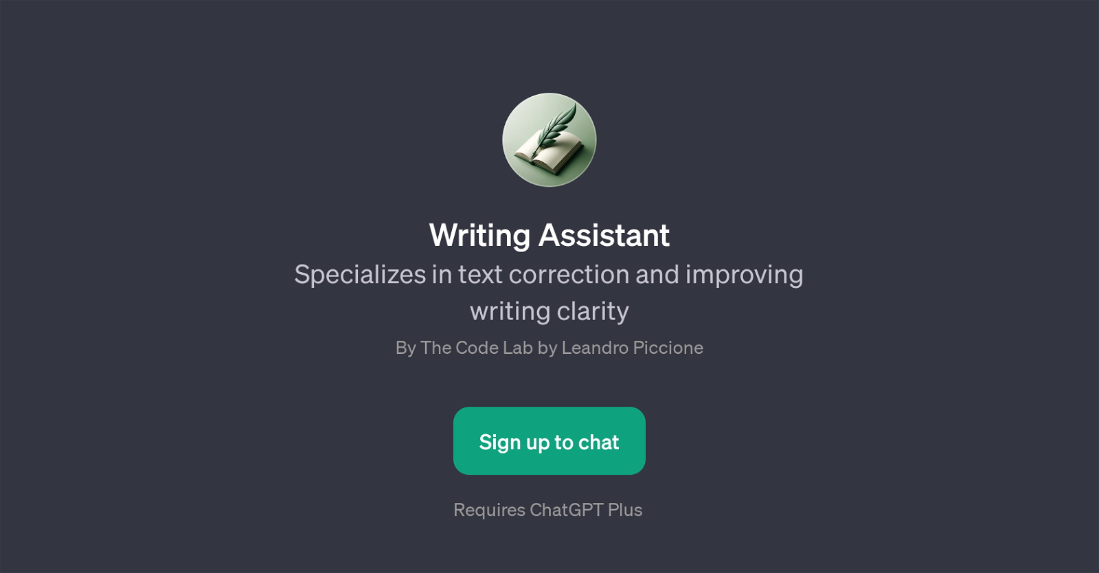 Writing Assistant website