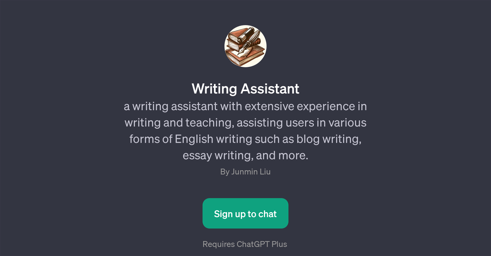 Writing Assistant website