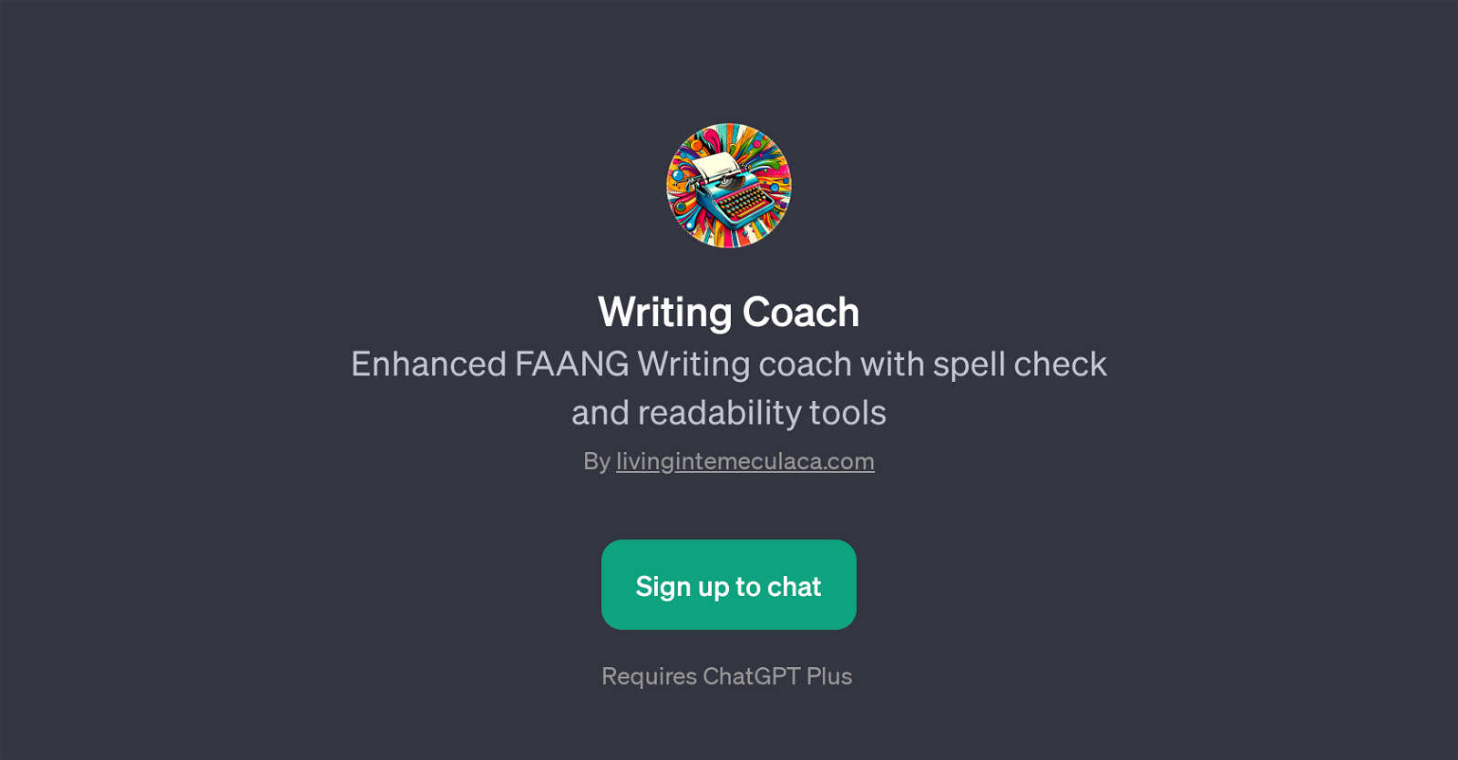 Writing Coach website